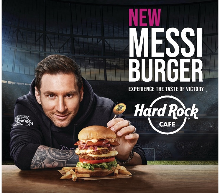 Hard Rock Cafe’s new burger inspired by Lionel Messi