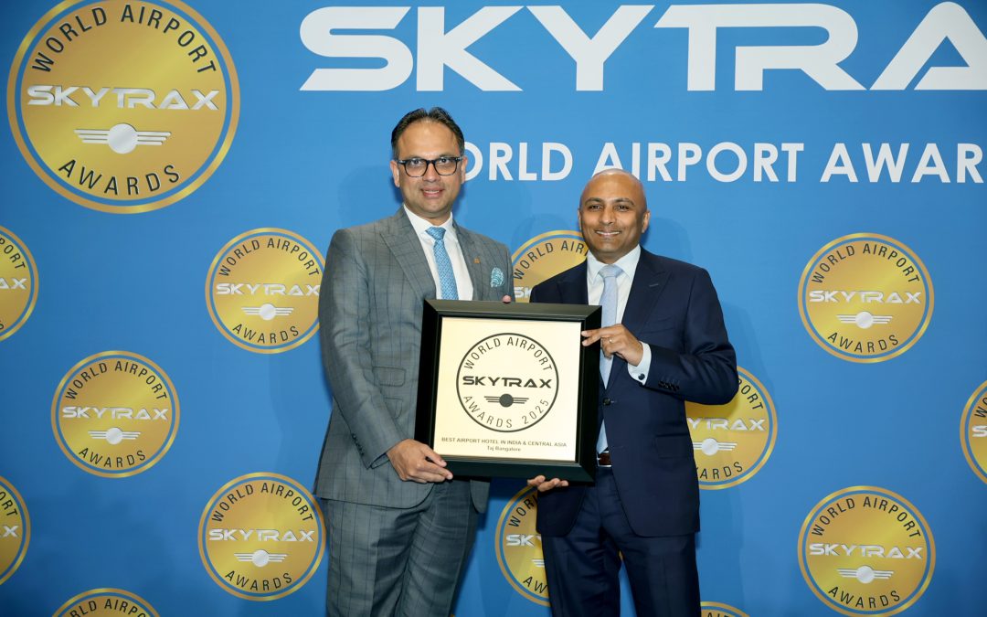 Taj Bangalore wins ‘Best Airport Hotel in India and South Asia’ at Skytrax 2025 Awards